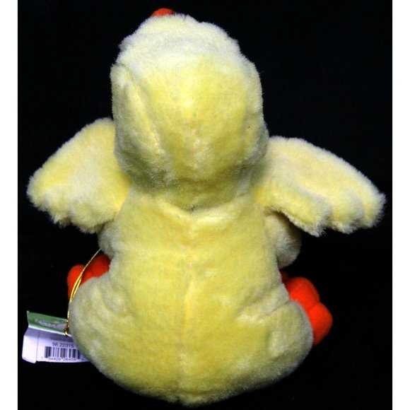 Dept 56 Hug-A-buddies Waddles Yellow Duck Plush Ceramic Face Easter Spring Egg - Picture 5 of 10